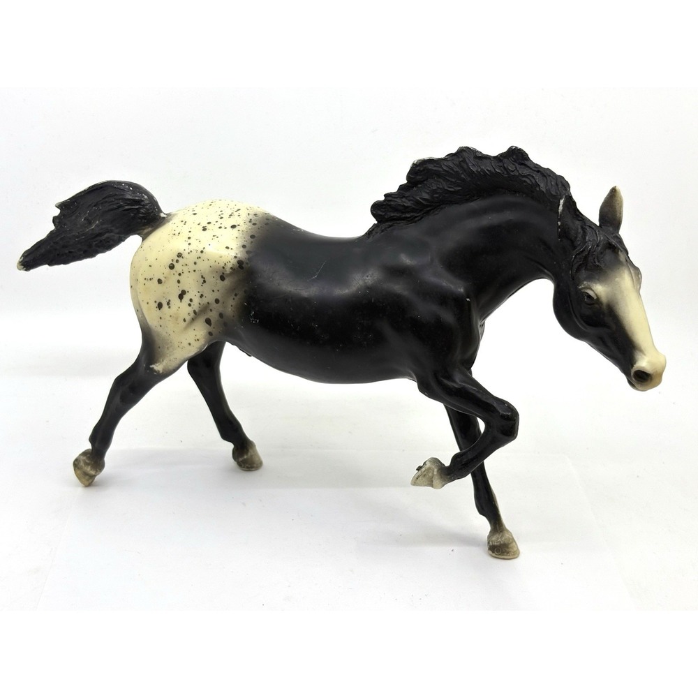 Vintage Breyer Black & White Spotted Appaloosa Horse Harley Daisey Model 8"-13 "